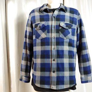 Open Trails J1 Men's Plaid Flannel Long Sleeve Button Shirt